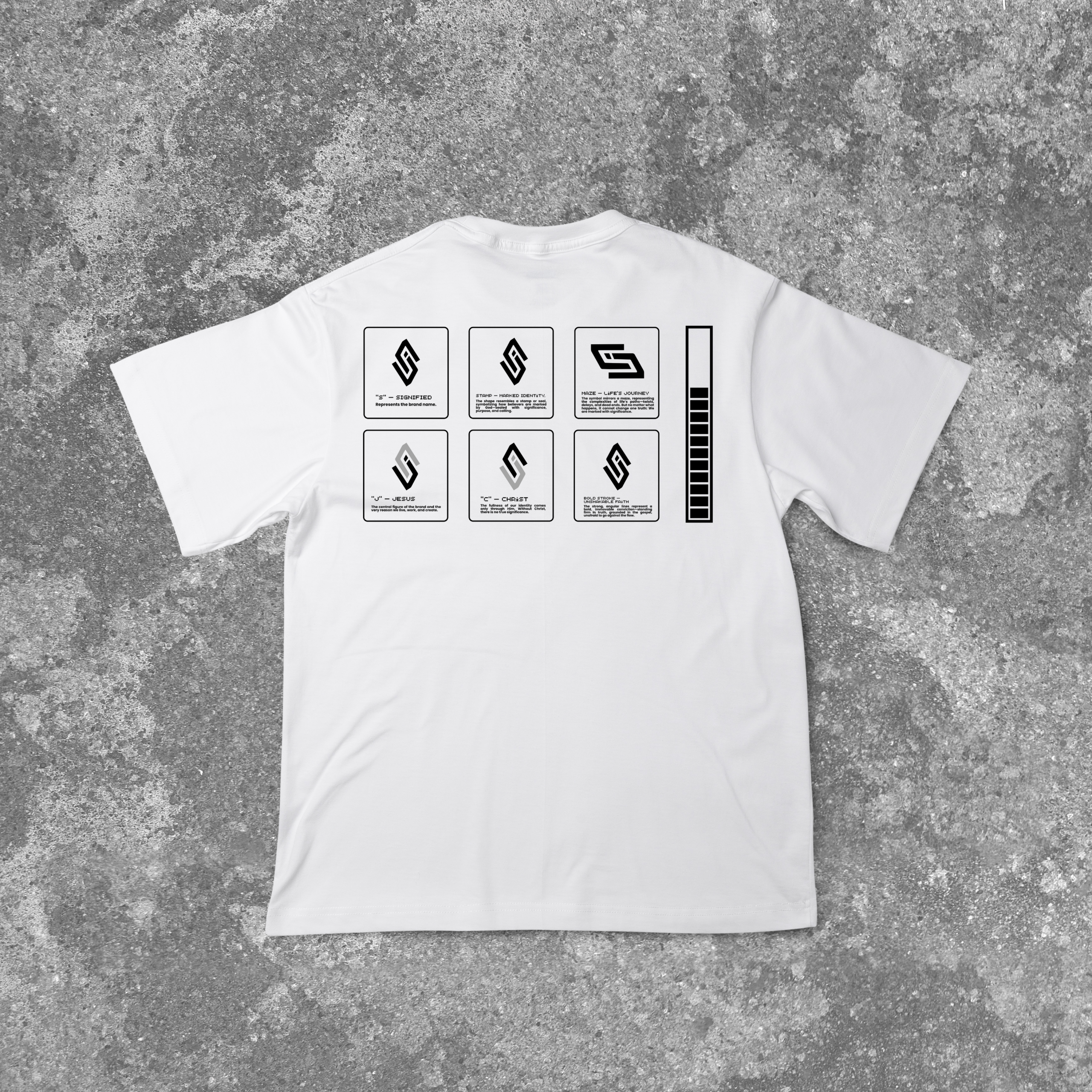 Player 1 — White Black Print - Image 2