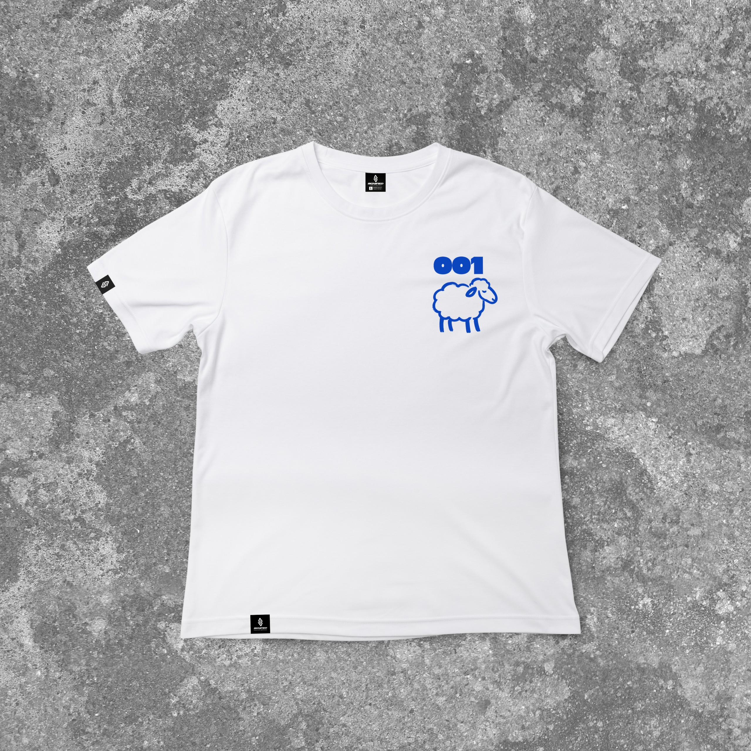 Lost Sheep — White Blue Print